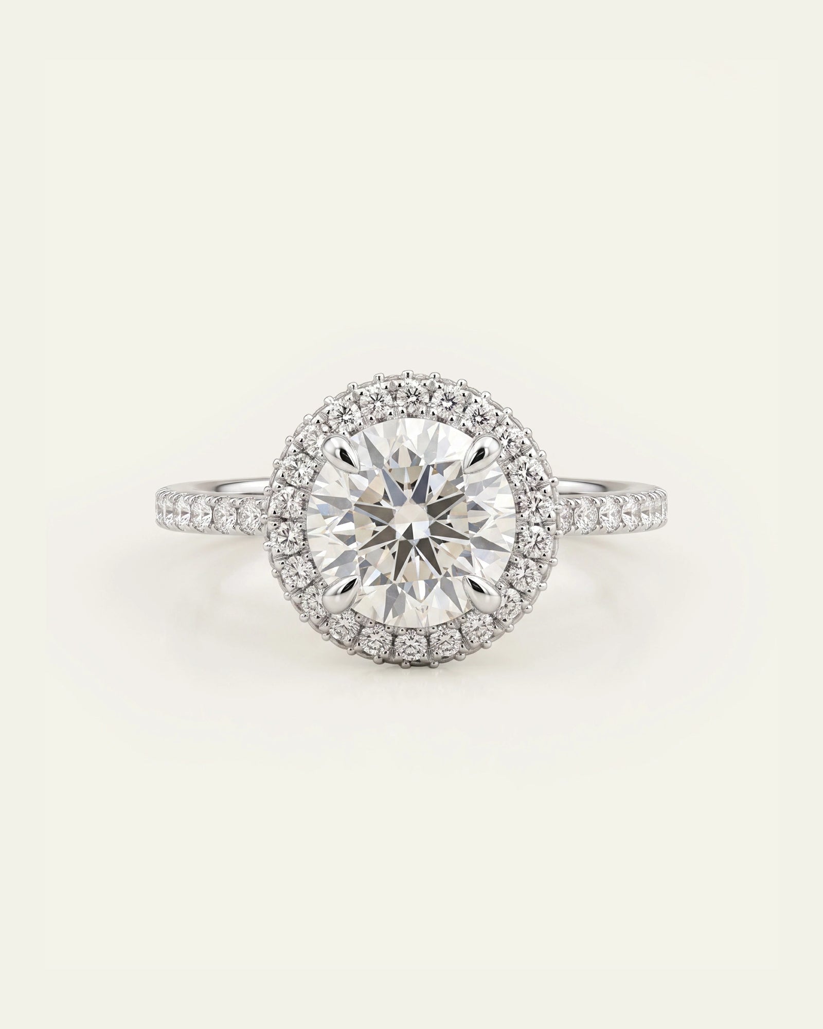 Ovani® Diamond Round Halo Engagement Ring