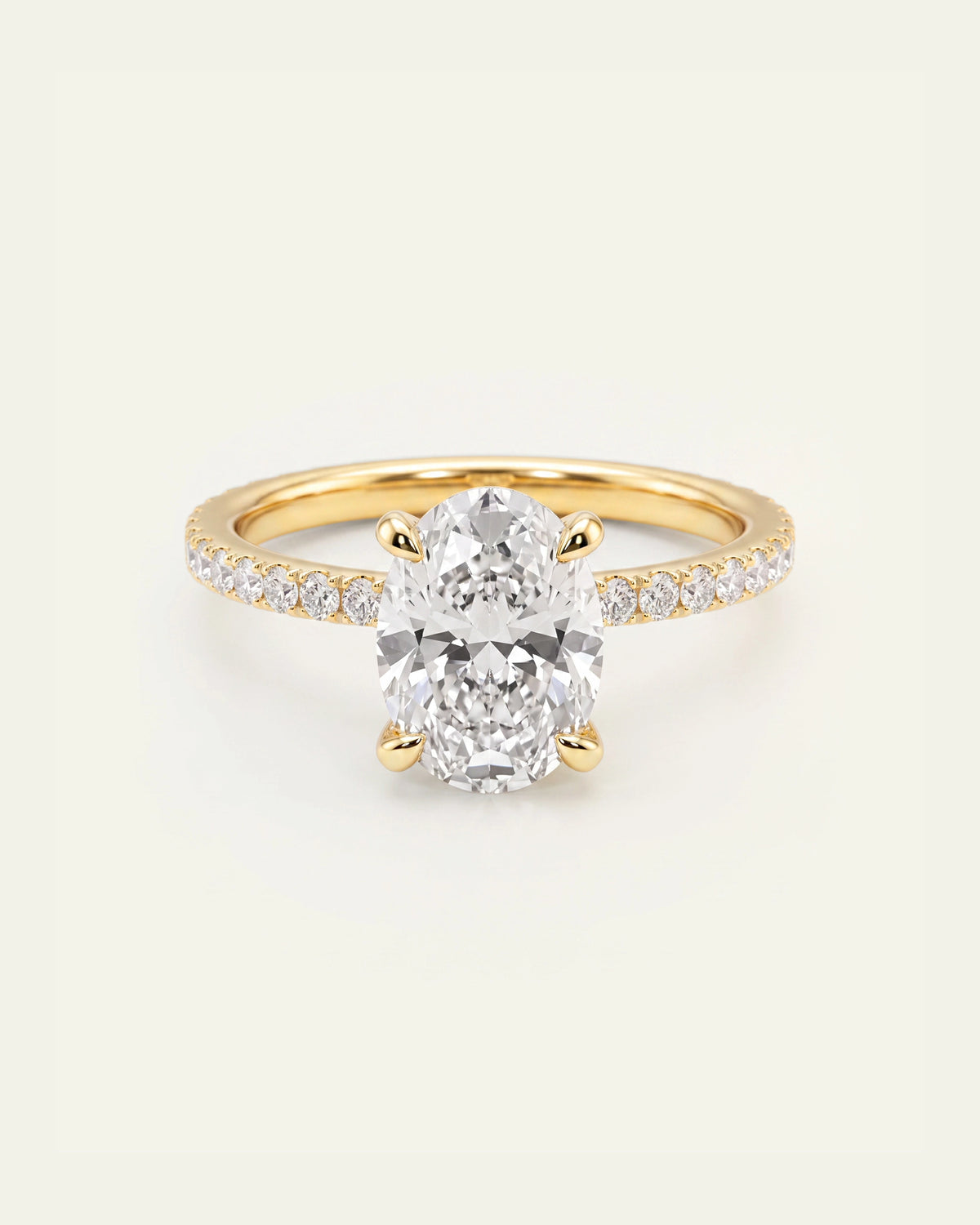 Ovani® Diamond Oval Engagement Ring