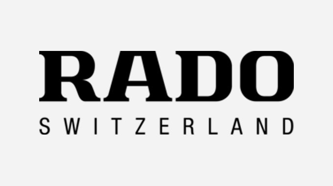 Rado Switzerland logo on a white background