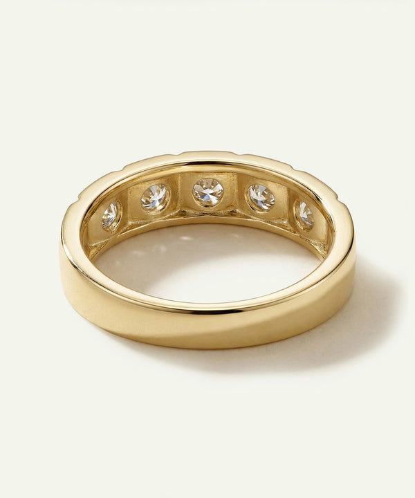 Ovani® Diamond 5-Stone Men's Band - 0.20 Ct. T.W.