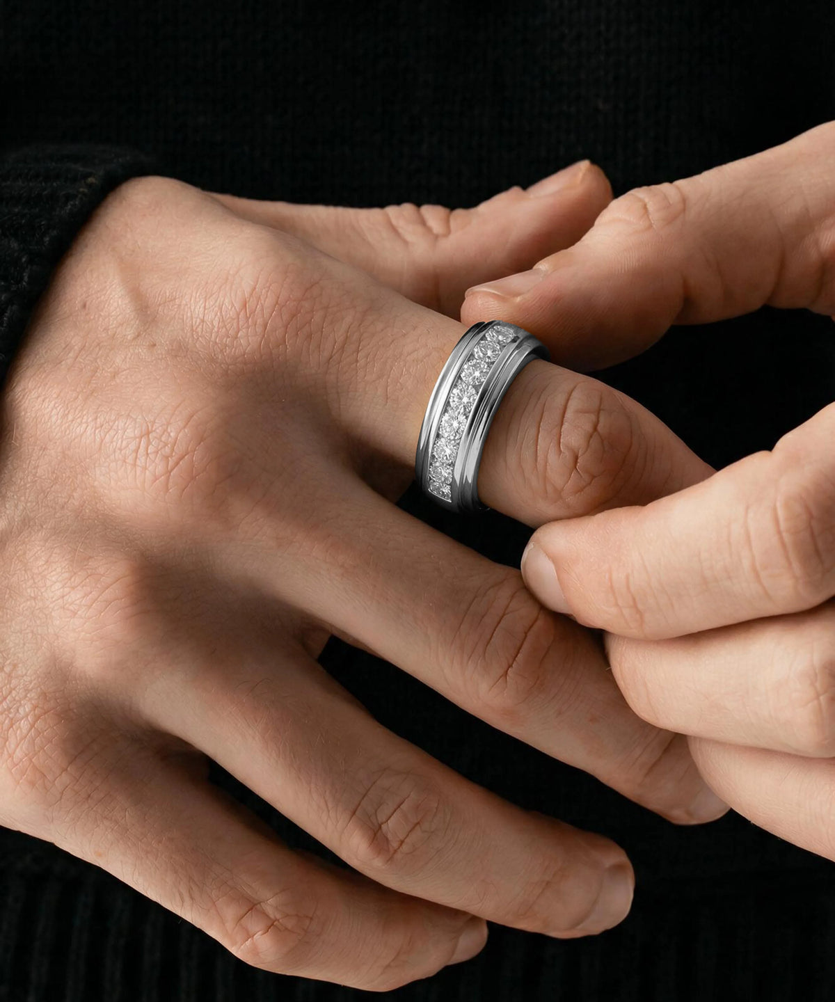 Novello® Lab-Grown Diamond Channel Set Band 2.1 Ct. T.W. - image 6