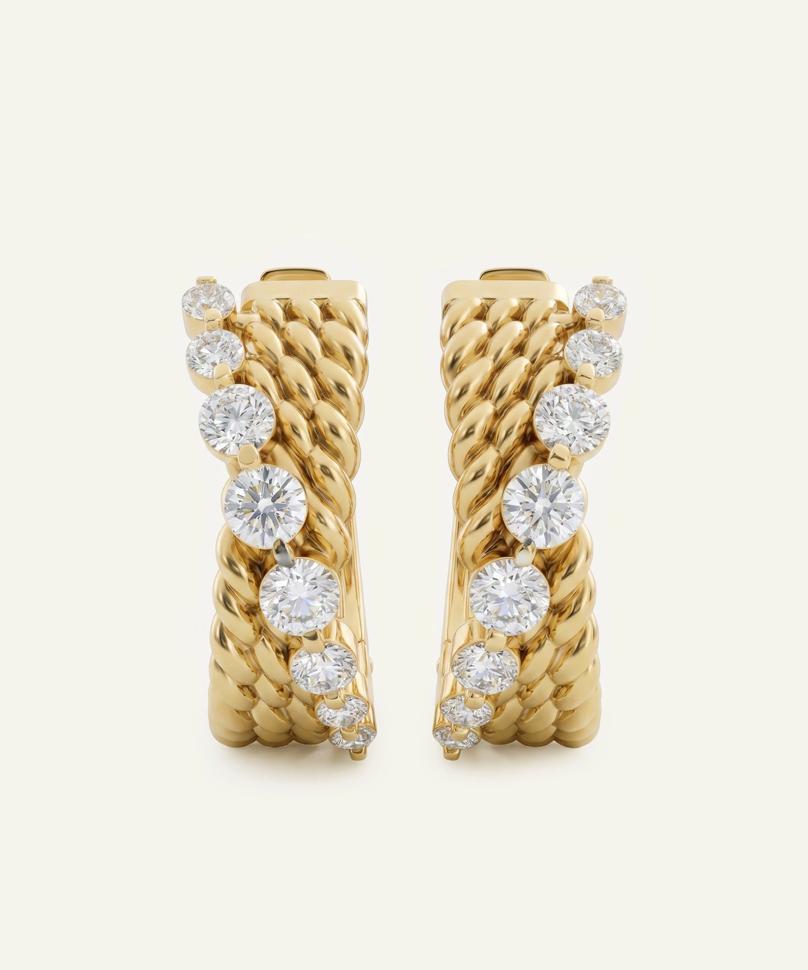 Novello Lab-grown Diamond Hoops - 0.45 Ct. T.W.