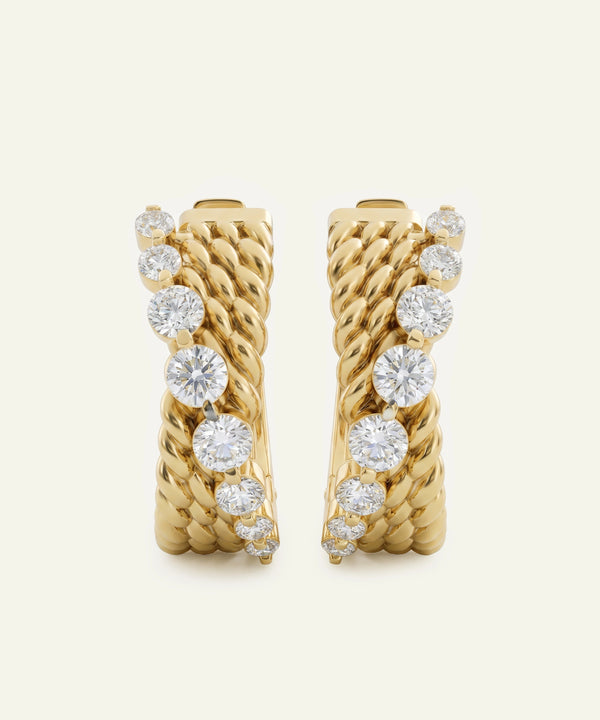 Novello Lab-grown Diamond Hoops - 0.45 Ct. T.W.