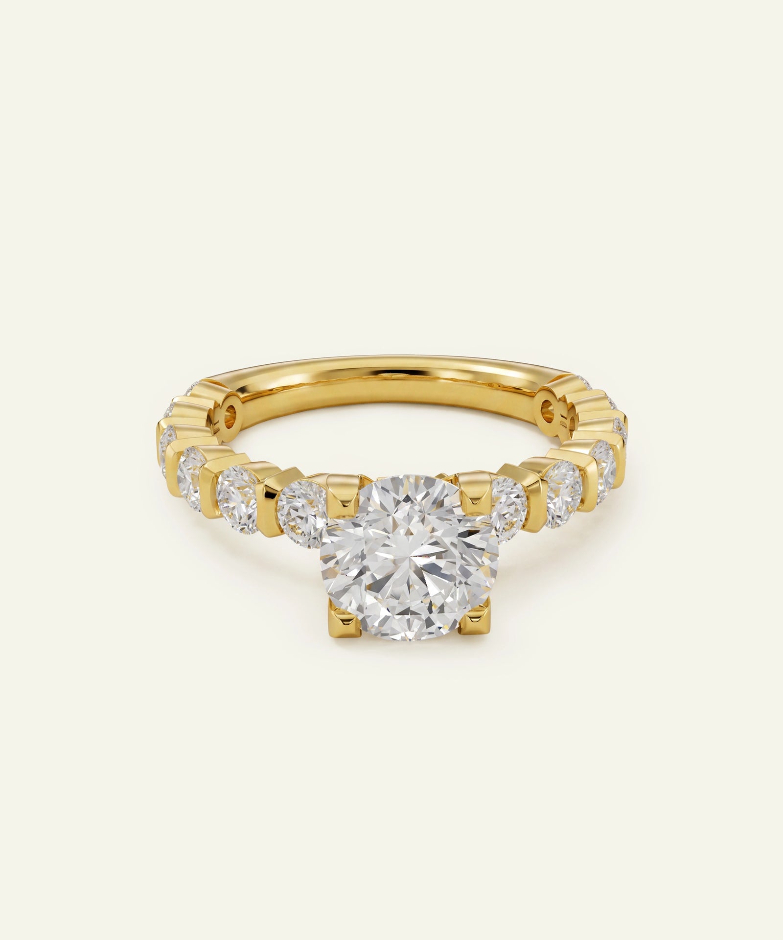 Ovani® Round Lab-grown Diamond Engagement Rings