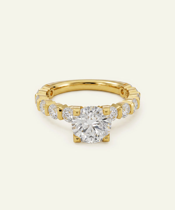 Ovani® Round Lab-grown Diamond Engagement Rings