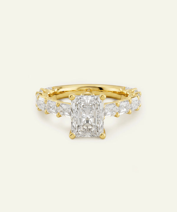 Ovani® Lab-grown Diamond Radiant Engagement Ring