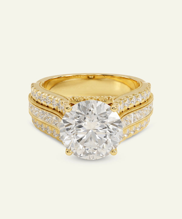 Ovani® Lab-grown Diamond Round Engagement Ring