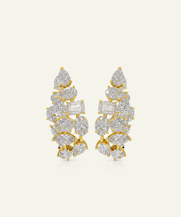 Ovani® Lab-grown Diamond Multi-shape Earrings