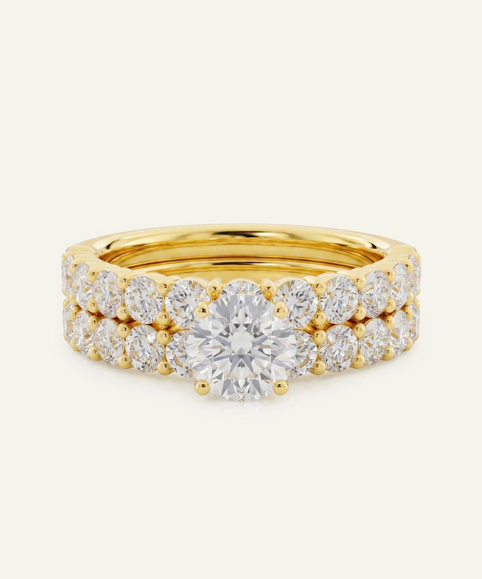 Novello Lab-grown Diamond Round Bridal Set - 2.50 Ct. T.W.