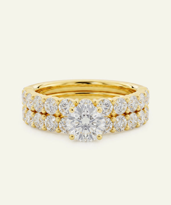 Novello Lab-grown Diamond Round Bridal Set - 2.51 Ct. T.W.
