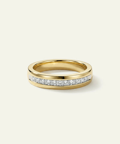 OvaniÂ® round channel-set natural diamond men's wedding band