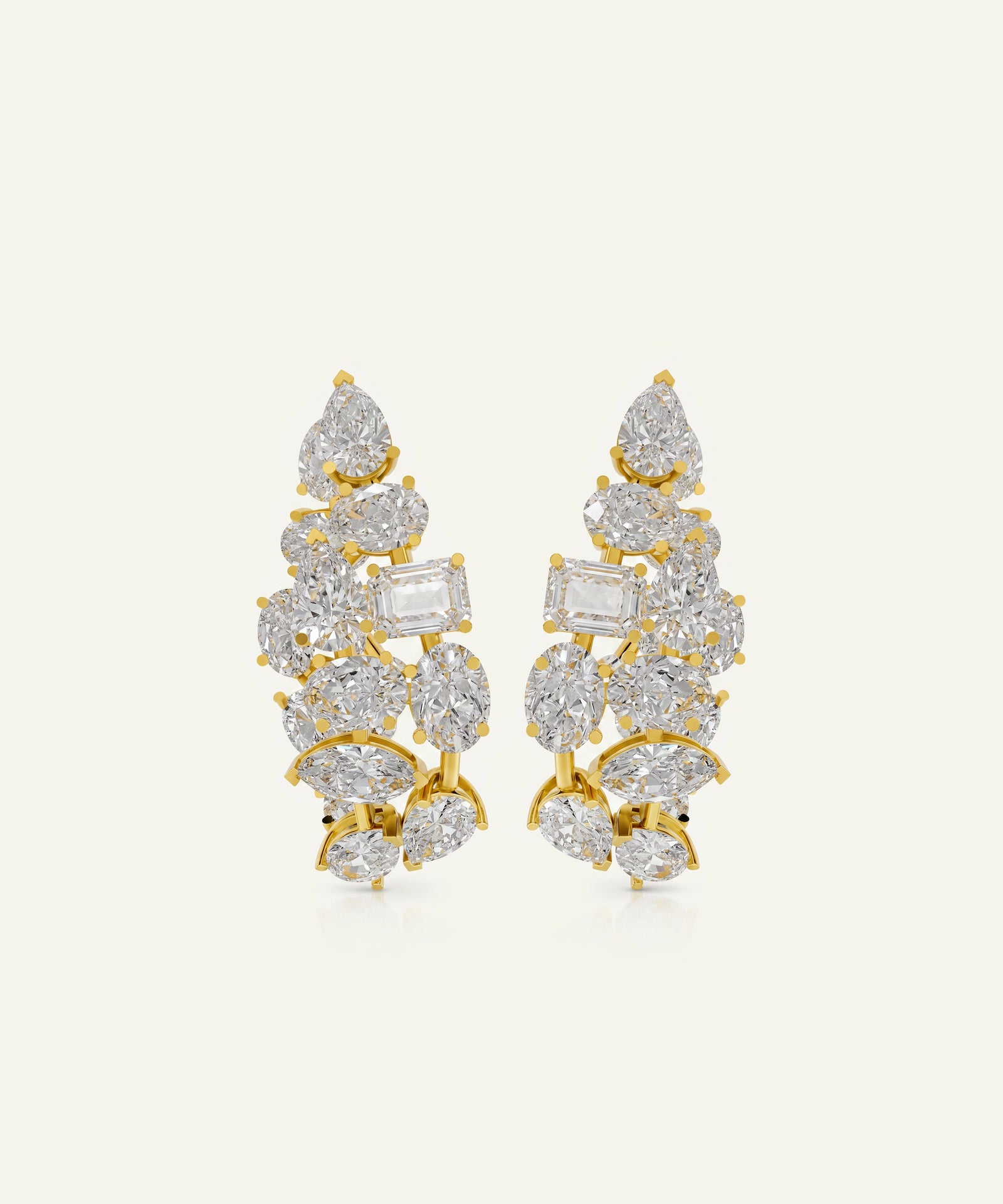 Ovani® Lab-grown Diamond Multi-shape Earrings