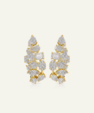 Ovani® Lab-grown Diamond Multi-shape Earrings