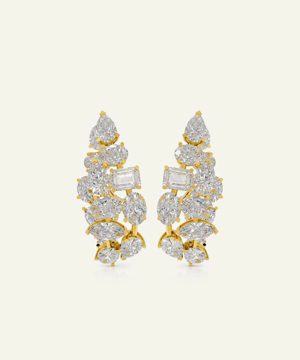 Ovani® Lab-grown Diamond Multi-shape Earrings