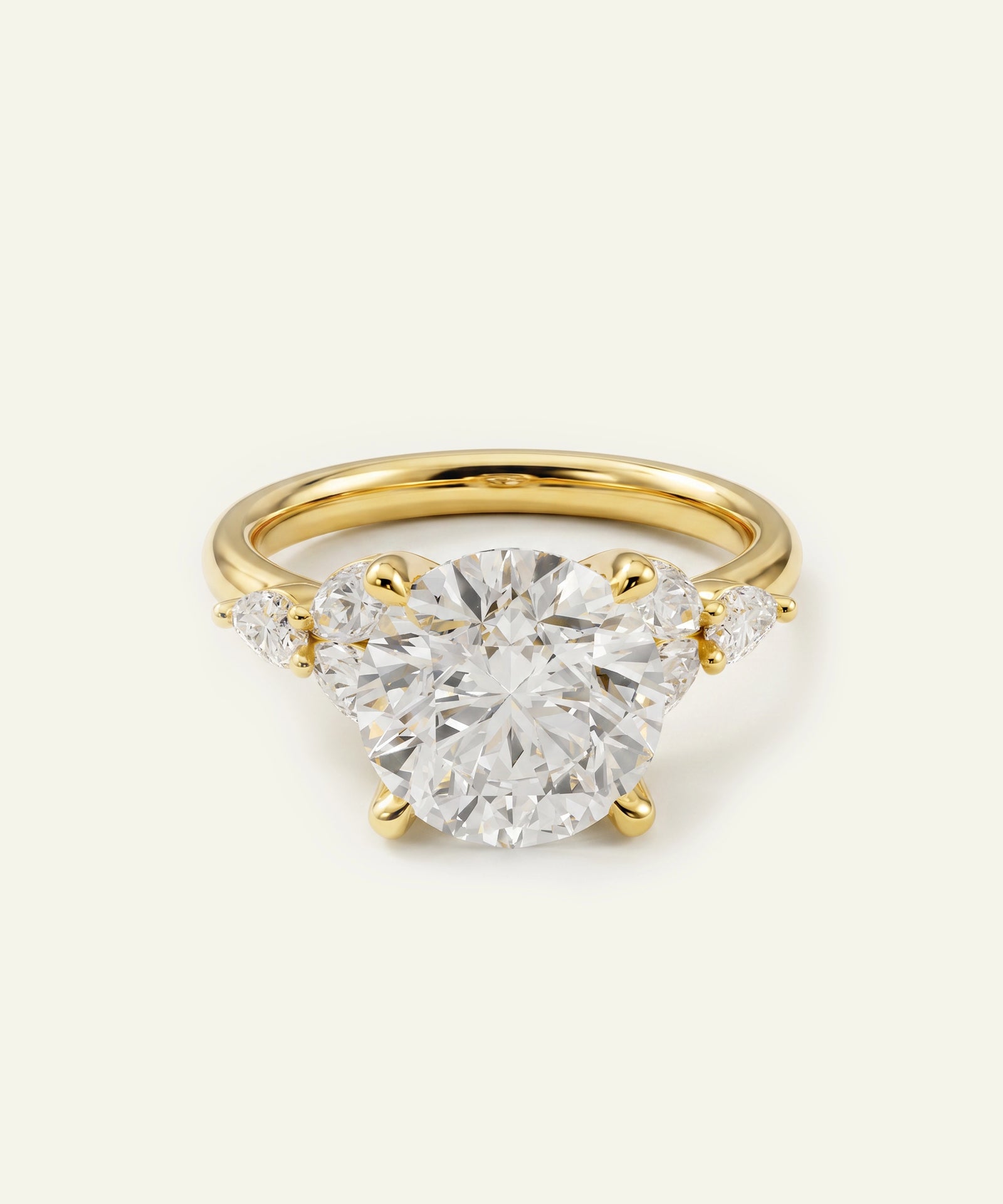 Ovani® Lab-grown Diamond Round Engagement Ring