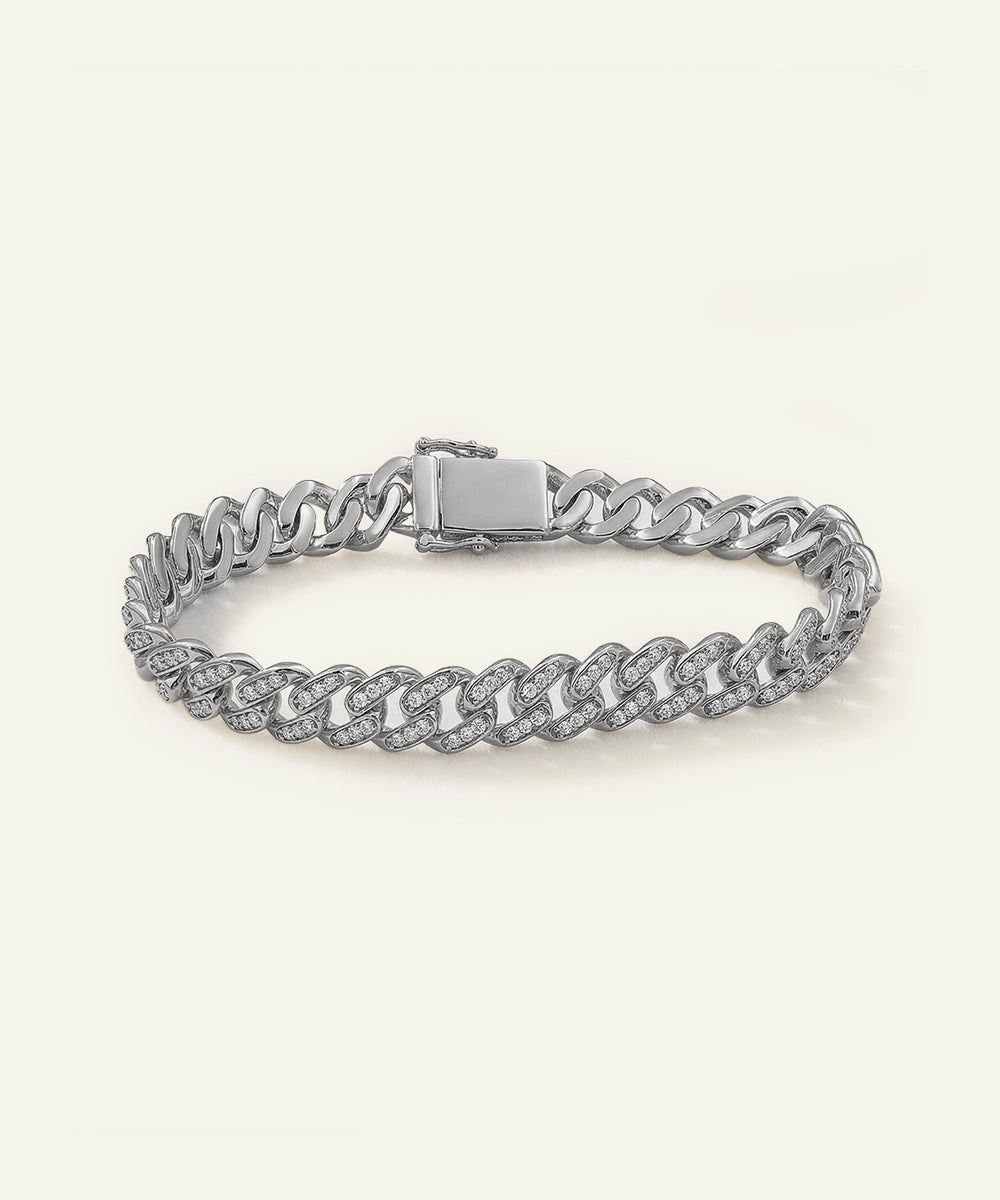 Link N Lock® Lab-grown Diamond Cuban Bracelet