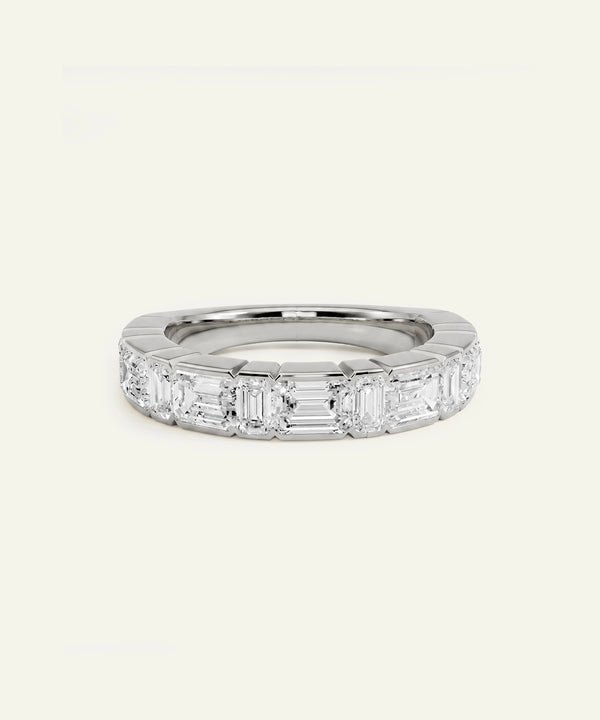 Novello Lab-grown Diamond Emerald Band - 2.25 Ct. T.W.