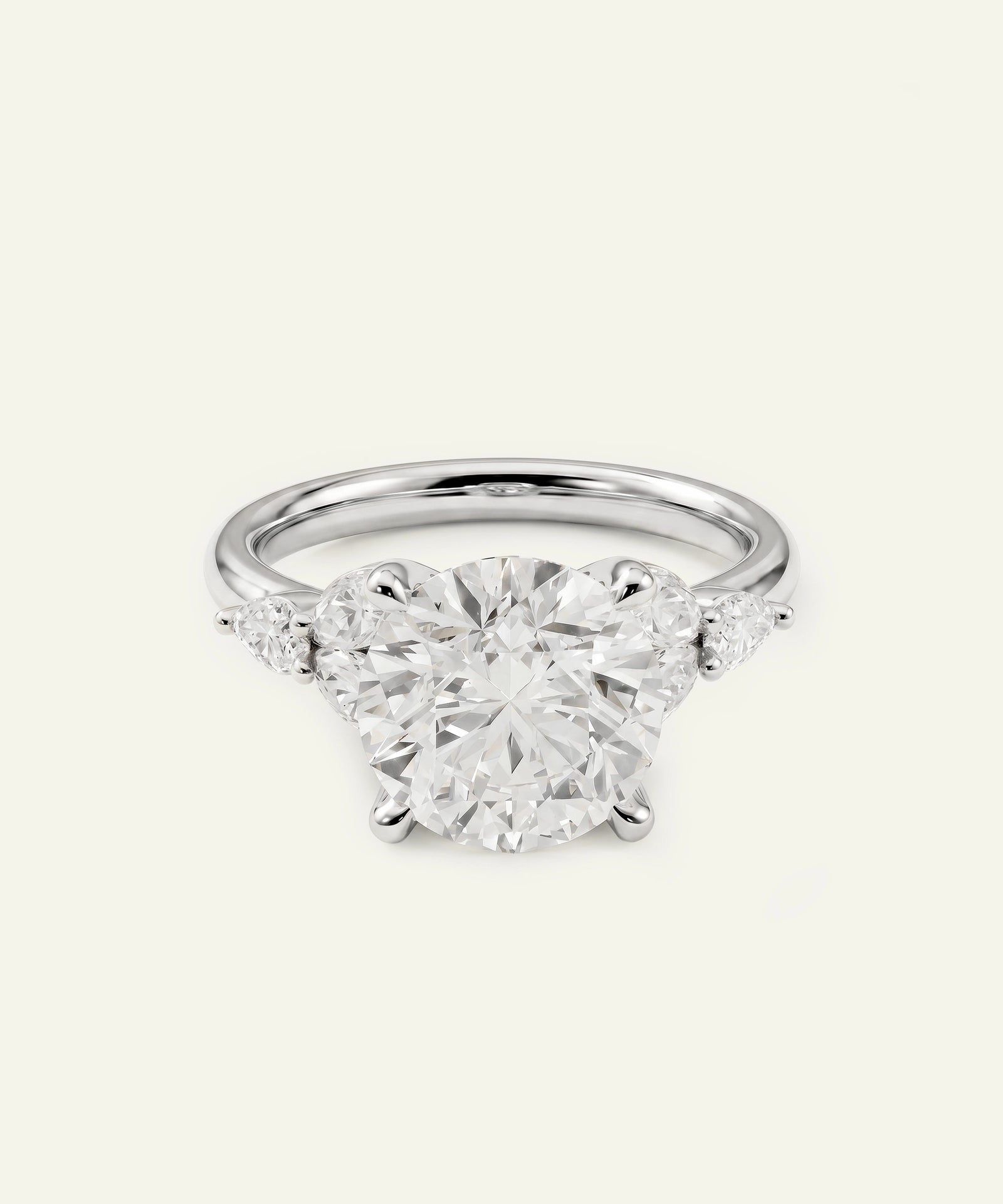 Ovani® Lab-grown Diamond Round Engagement Ring