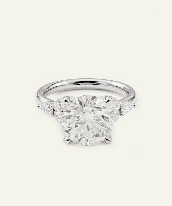 Ovani® Lab-grown Diamond Round Engagement Ring