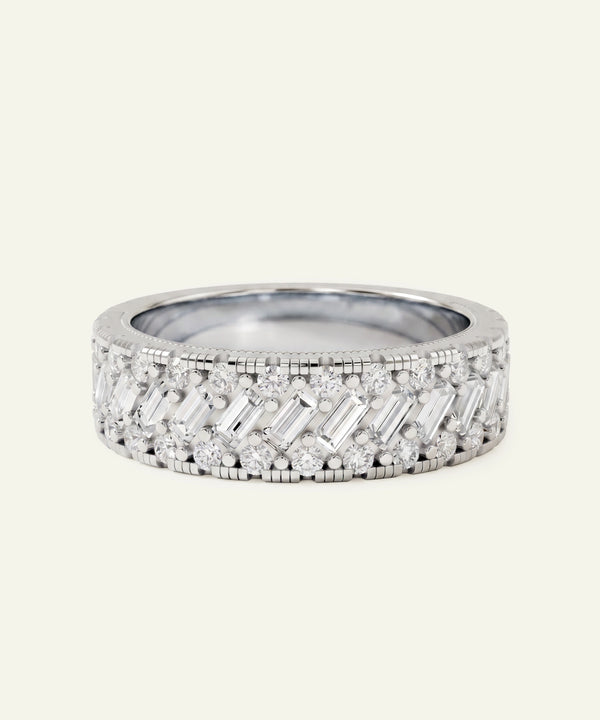 Ovani® Lab-grown Diamond Baguette Band