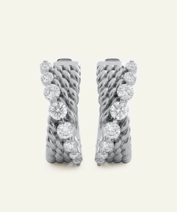 Novello Lab-grown Diamond Hoops - 0.45 Ct. T.W.