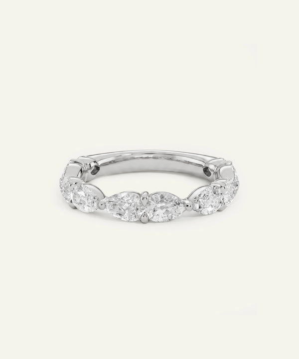 Novello Lab-grown Diamond Pear Band - 2 Ct. T.W.