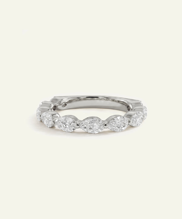 Novello Lab-grown Diamond Pear Band - 1.5 Ct. T.W.