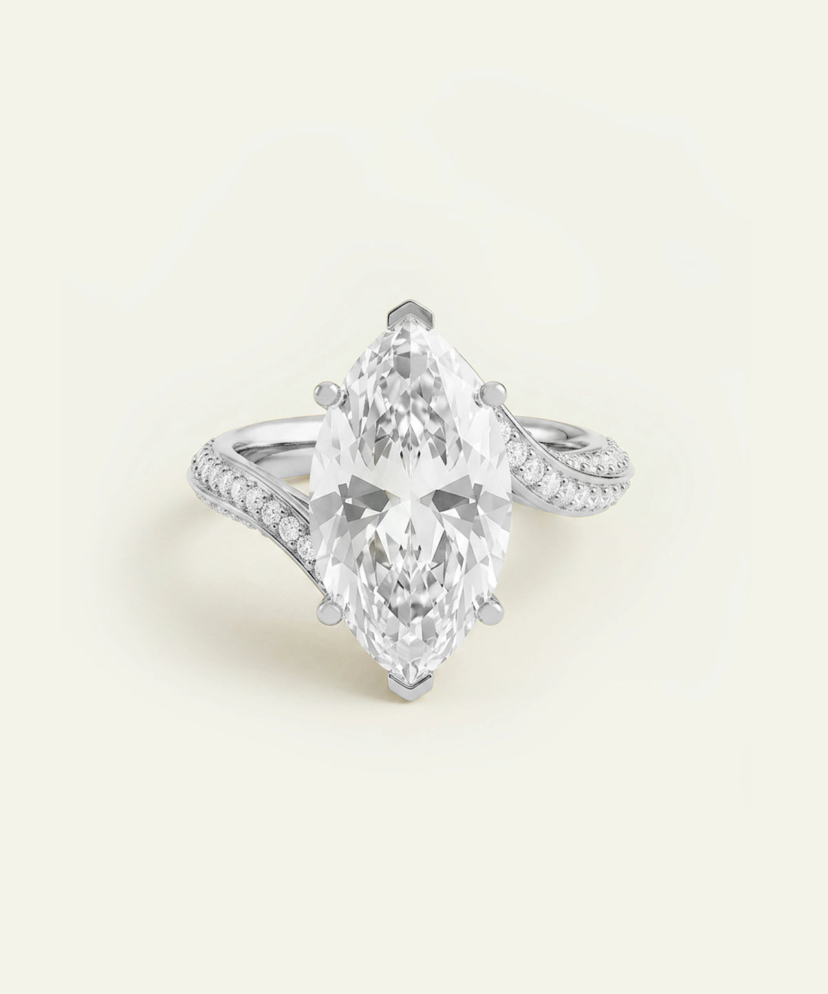 marquise hidden halo lab-grown diamond engagement ring by OvaniÂ®