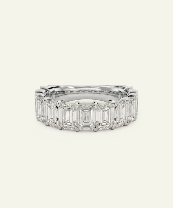 Novello Lab-grown Diamond Emerald Band - 5 Ct. T.W.