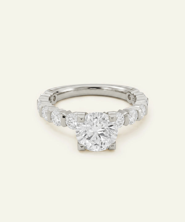 Ovani® Round Lab-grown Diamond Engagement Rings