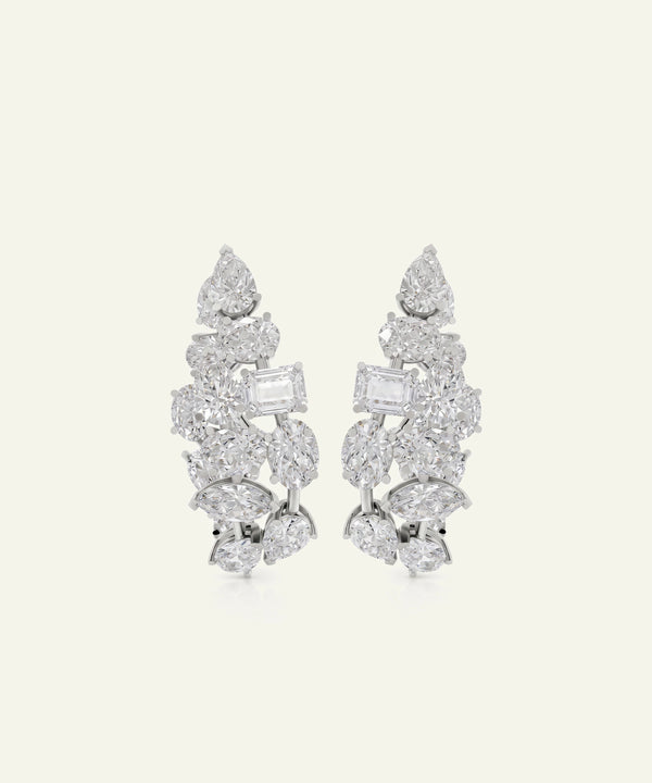 Ovani® Lab-grown Diamond Multi-shape Earrings