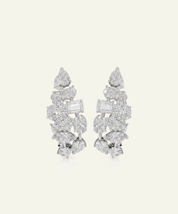 Ovani® Lab-grown Diamond Multi-shape Earrings
