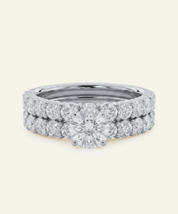 Novello Lab-grown Diamond Round Bridal Set - 2.51 Ct. T.W.