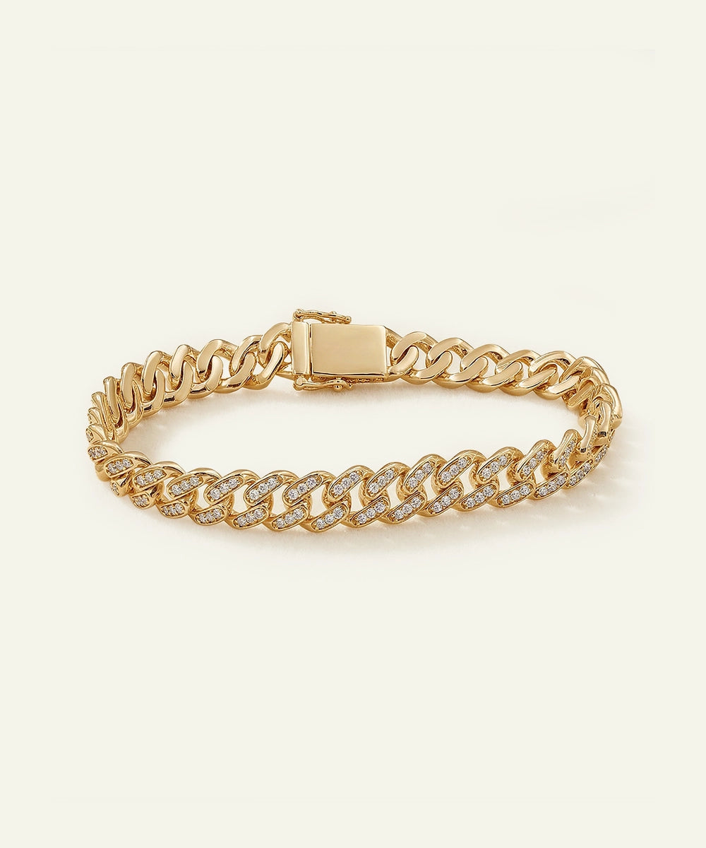 Link N Lock® Lab-grown Diamond Cuban Bracelet