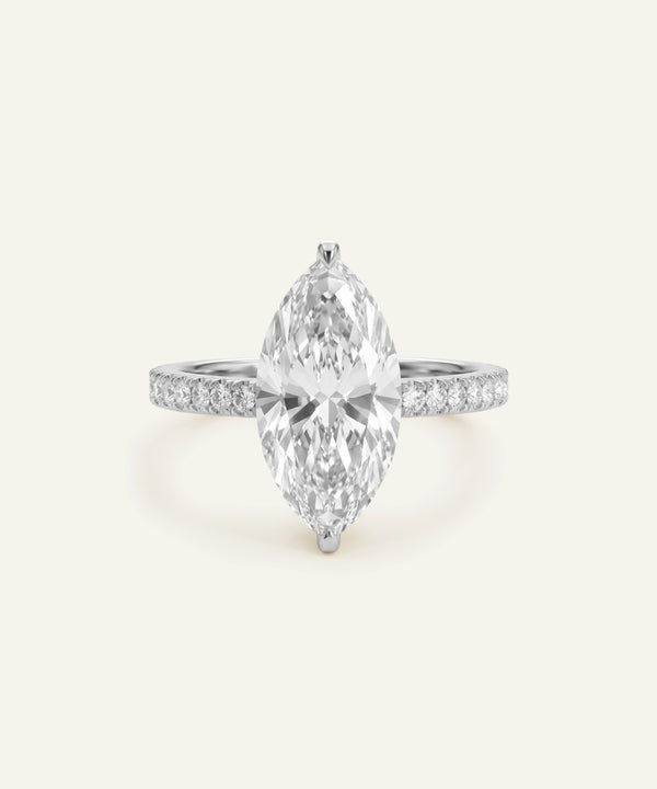 Ovani® Lab-grown Diamond Marquise Engagement Ring - 9.1 Ct. T.W.