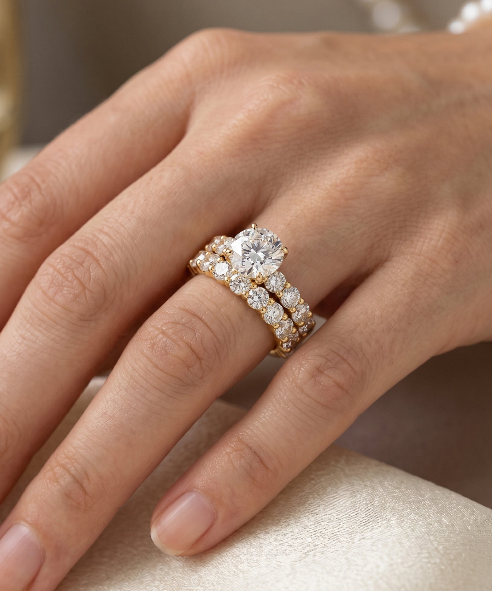 Novello Lab-grown Diamond Round Bridal Set - 2.50 Ct. T.W.