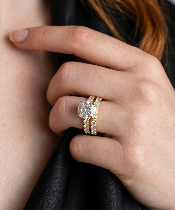 Novello Lab-grown Diamond Round Bridal Set - 4 Ct. T.W.