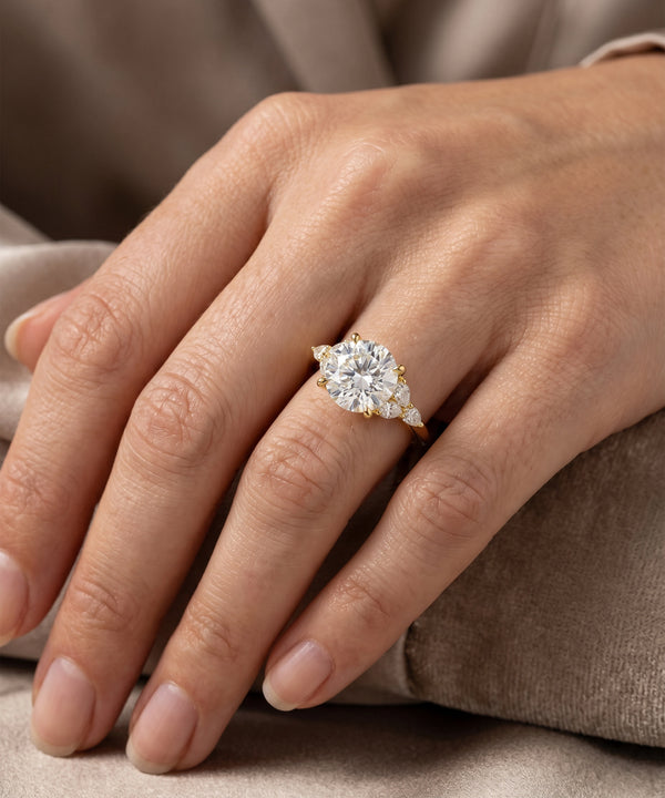 Ovani® Lab-grown Diamond Round Engagement Ring