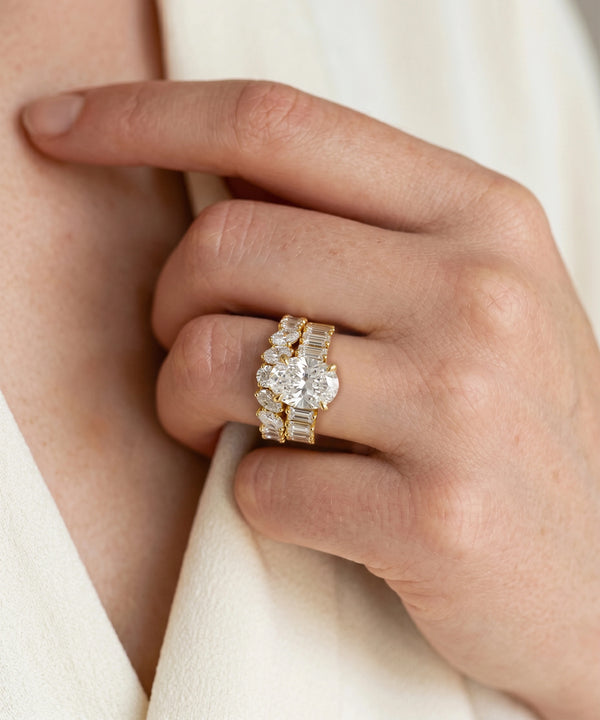Ovani® Lab-grown Diamond Oval Bridal Set - 7 Ct. T.W.