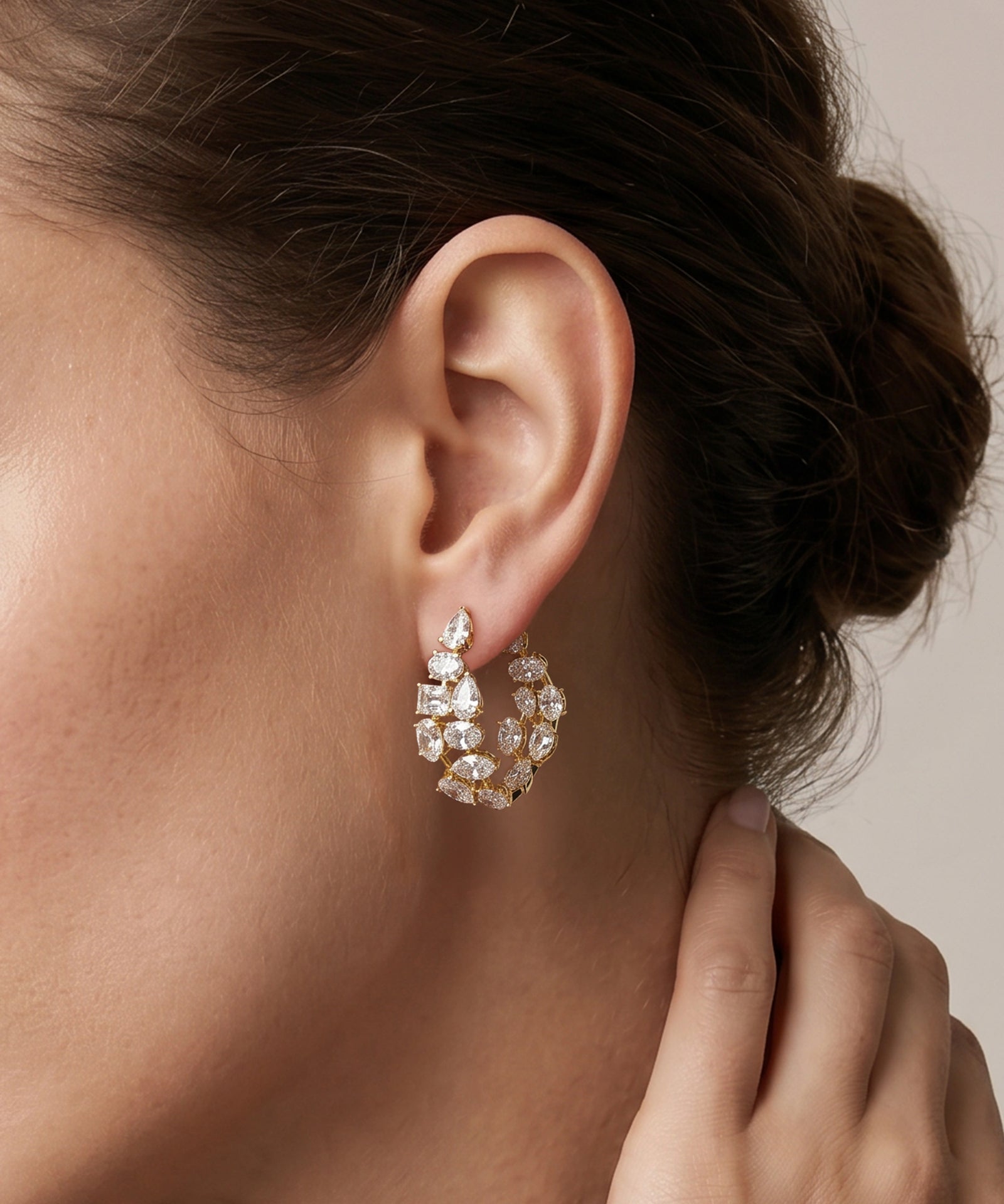 Ovani® Lab-grown Diamond Multi-shape Earrings