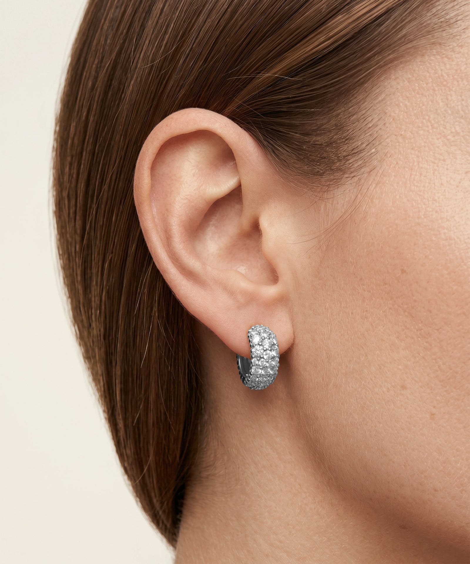 Novello Lab-grown Diamond Huggie Hoops - 1.80 Ct. T.W.