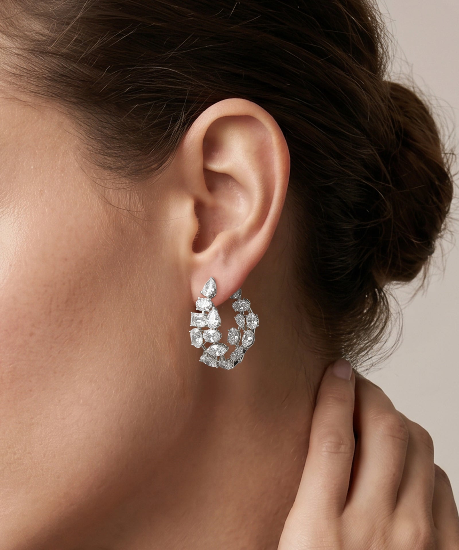 Ovani® Lab-grown Diamond Multi-shape Earrings