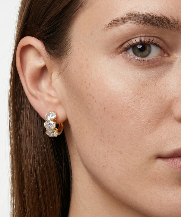 Novello Lab-grown Diamond Oval Hoops - 6.39 Ct. T.W.