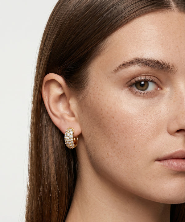 Novello Lab-grown Diamond Huggie Hoops - 1.80 Ct. T.W.