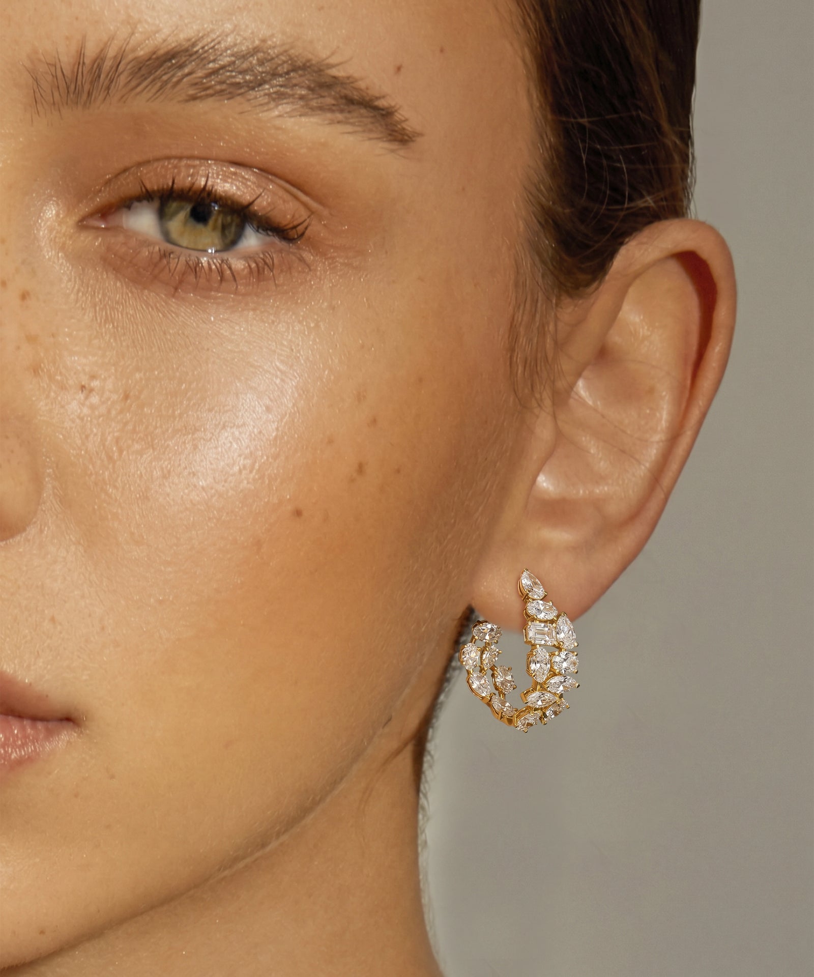 Ovani® Lab-grown Diamond Multi-shape Earrings