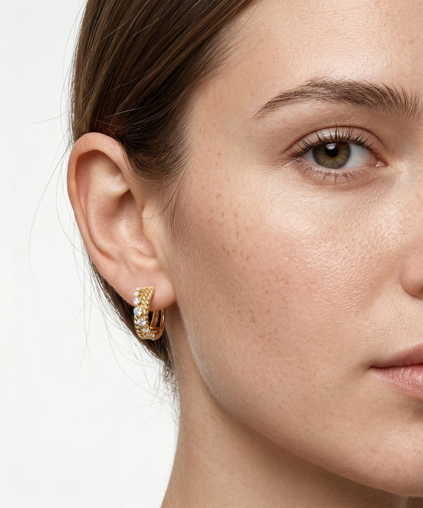 Novello Lab-grown Diamond Hoops - 0.45 Ct. T.W.