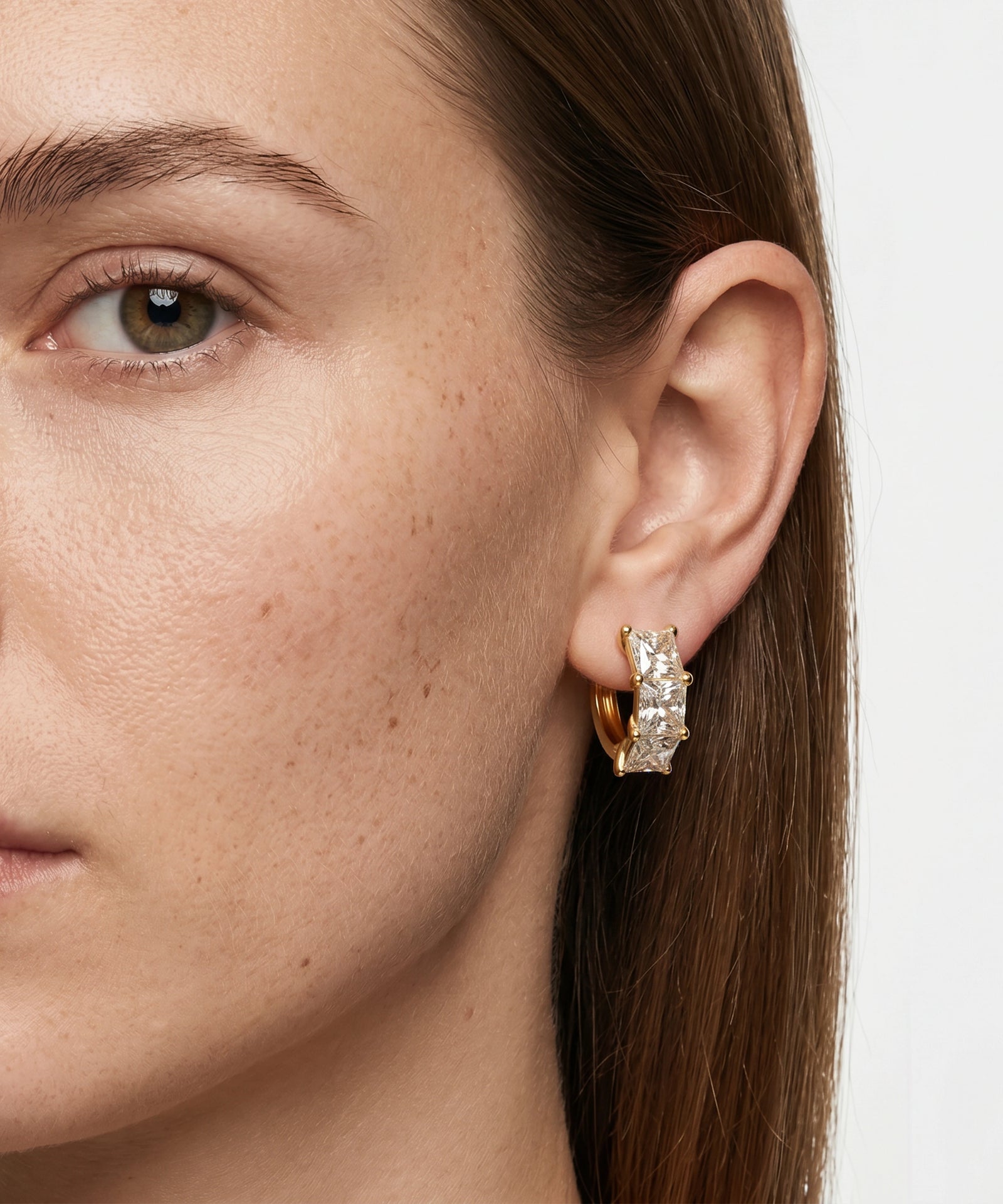 Novello Lab-grown Diamond Princess Hoops - 6.45 Ct. T.W.