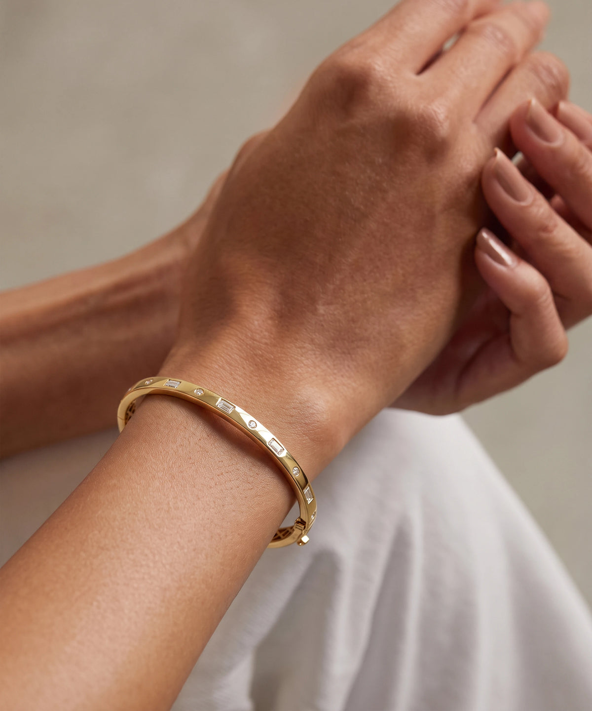 Ovani® eternity lab-grown diamond bangle fine jewelry