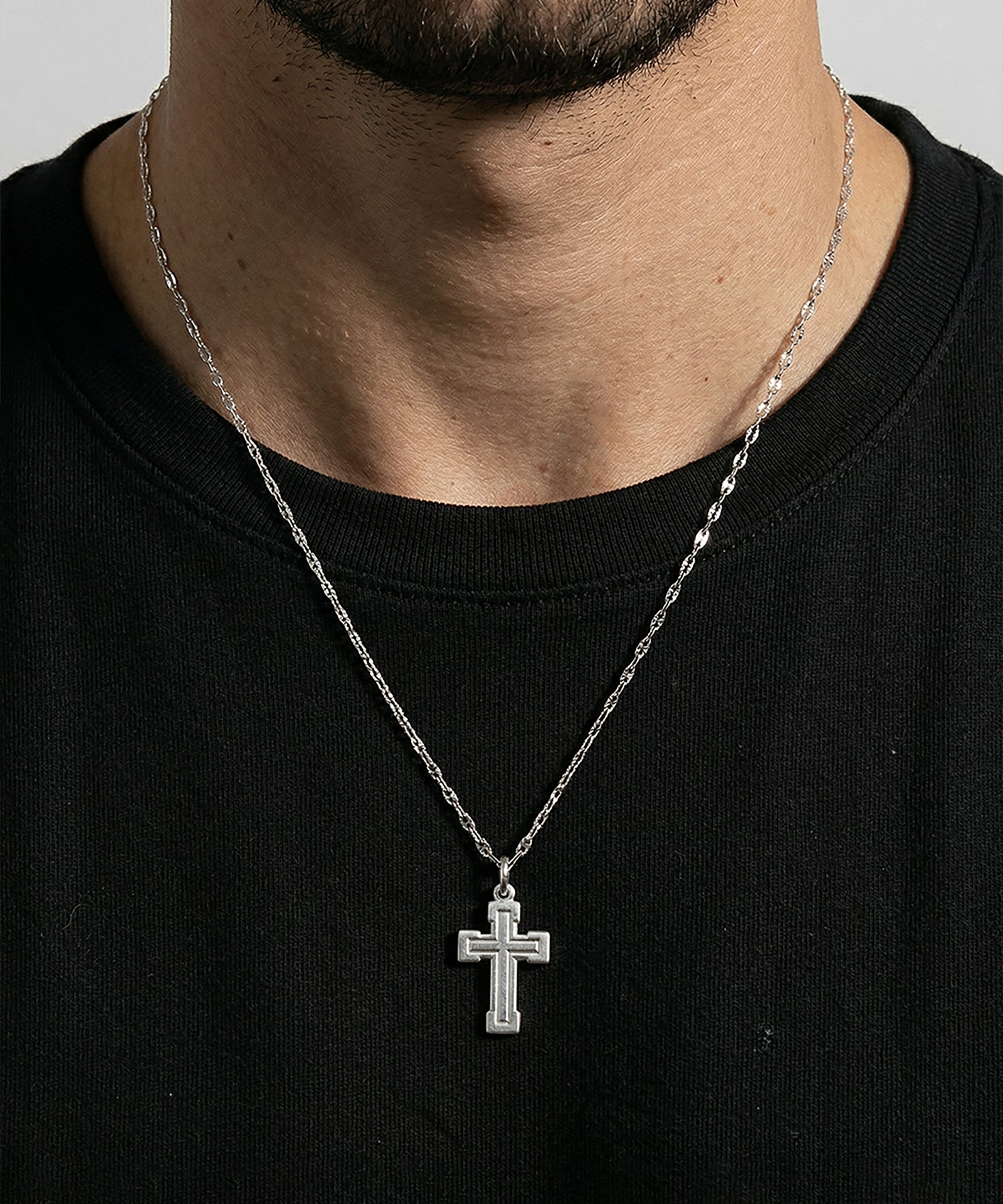 Link N Lock® Silver Cross Pendant