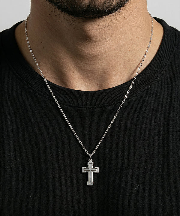 Link N Lock® Silver Cross Pendant